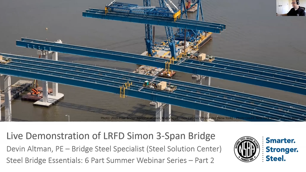 Three-Span Continuous Bridge Using LRFD SIMON