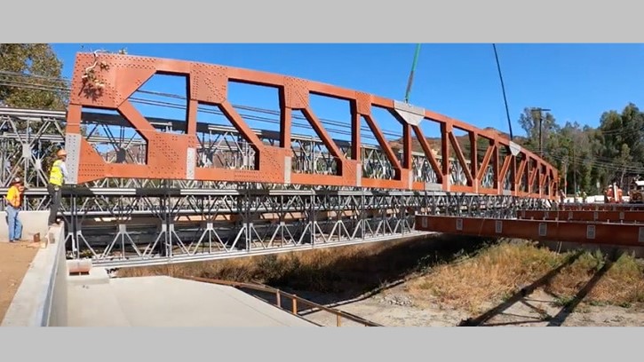 Mulholland Bridge Project in Los Angeles County