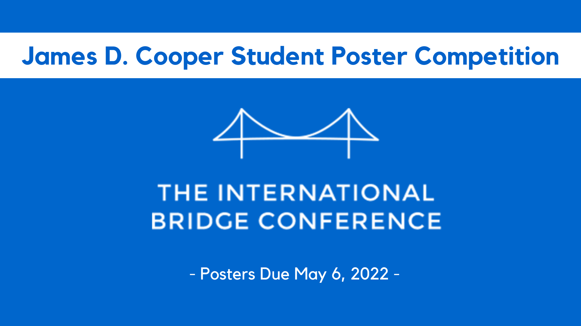 James D. Cooper Student Poster Competition 2022