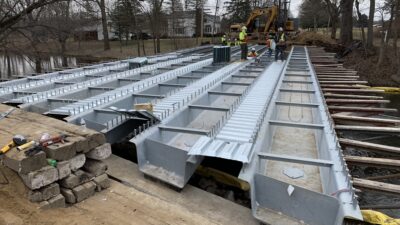 Valmont Press Brake Tub Girder Steel Bridge