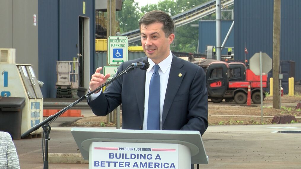 U.S. Secretary of Transportation Pete Buttigieg Visits Cleveland-Cliffs DR Plant
