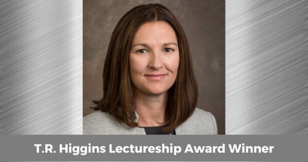 Jennifer McConnell Wins T.R. Higgins Lectureship Award