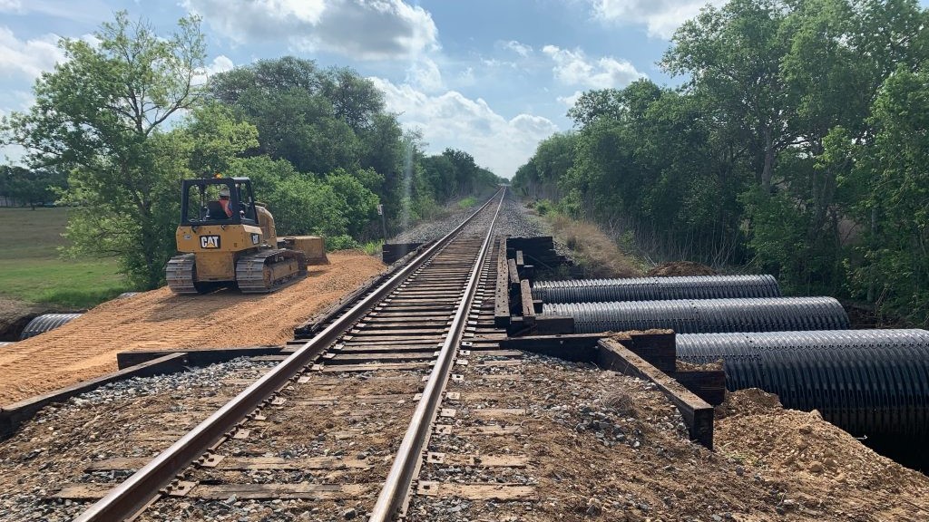 polymer coated buried steel bridge