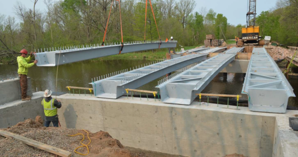 barron county press brake formed tub girder bridge