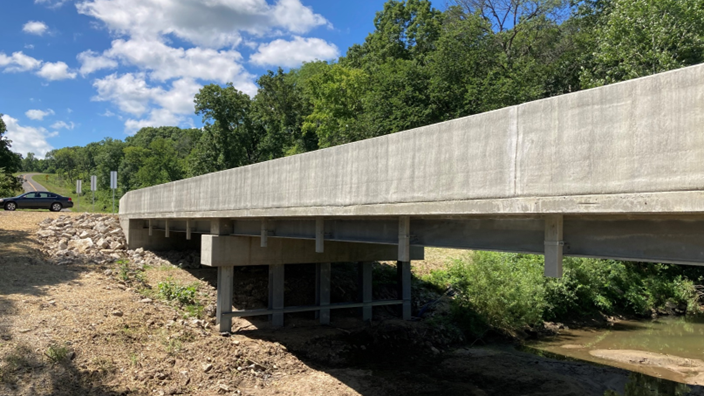 simple for dead continuous for live Missouri dot steel bridge