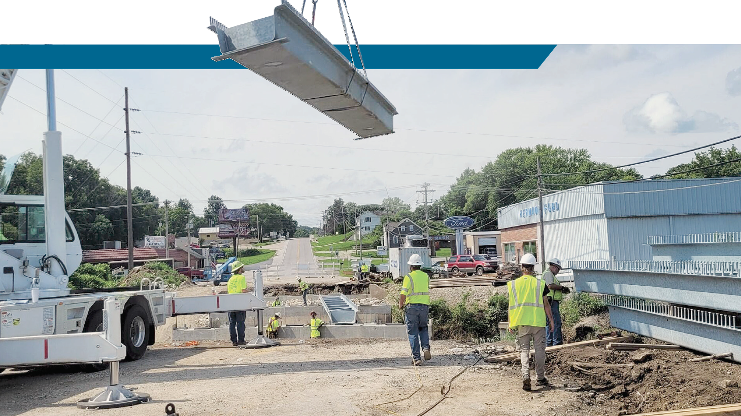 Valmont U Beam - Hermann, Missouri Press Brake steel tub girder