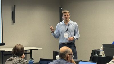 Bobby Steele, E&B Paving, offers a contractor's perspective on short span steel bridges. 