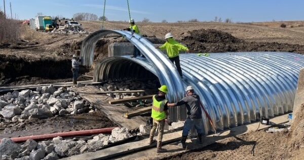 Buried Steel Bridge Riverside Iowa Lane Enterprises