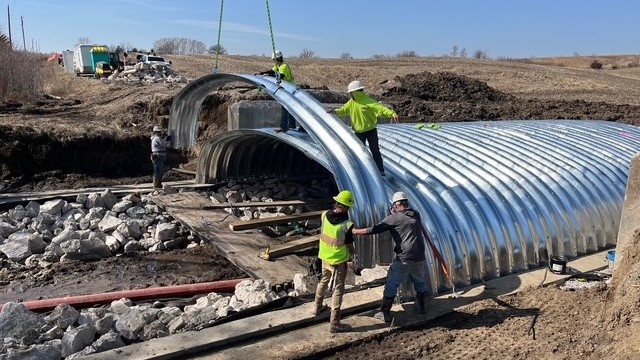 Buried Steel Bridge Riverside Iowa Lane Enterprises