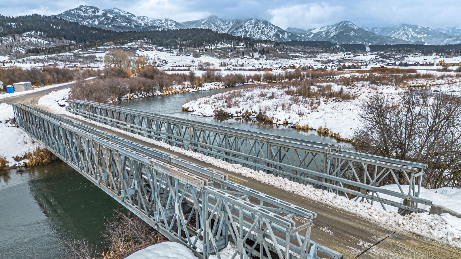 Acrow bridge Wyoming DOT prefabricated steel bridge modular